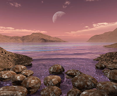 Archean stromatolites, 3.0 billion years ago