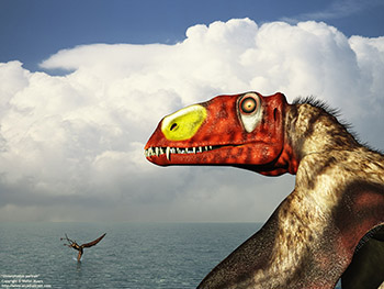 Dimorphodon portrait, 195 million years ago