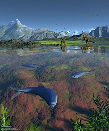 Enchodus estuary, 75 million years ago