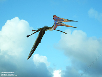 Zhejiangopterus portrait, 81 million years ago