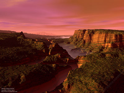 Nancy's Canyon Sunrise, 150 thousand years ago