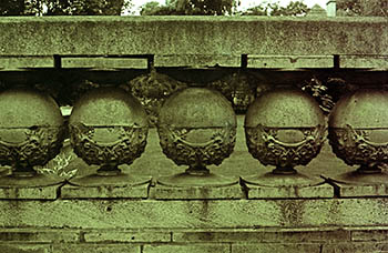 Concrete ornamentation   -   Oak Park, IL, 1982   -   Ilford XP-1 chromogenic black & white 35mm film