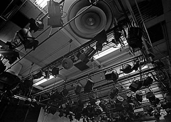 Television studio ceiling   -   Chicago, 1982   -   Kodak Plus-X black & white 35mm film