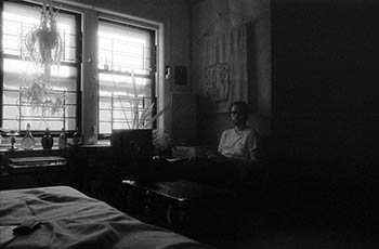 Self-portrait in diffuse light   -   Chicago, 1985   -   Kodak infrared black & white 35mm film