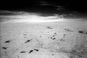 Great Lakes aerial No. 10   -   Northern United States, 1985   -   Kodak infrared black & white 35mm film