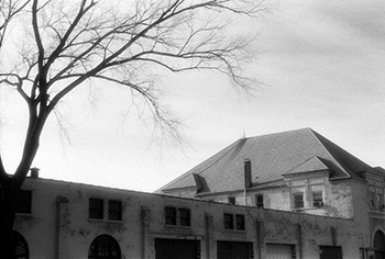 Bus Co   -   Oak Park, IL, 1983   -   Kodak infrared black & white 35mm film