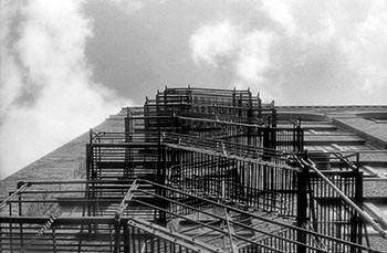 Fire escape   -   Chicago, 1984   -   Kodak infrared black & white 35mm film