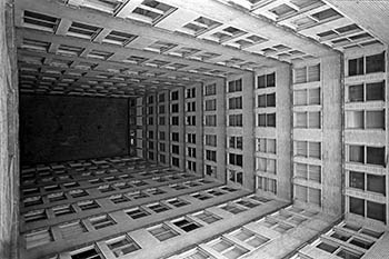 Chicago Merchandise Mart atrium, 1982   -   Chicago   -   Kodak Plus-X black & white 35mm film