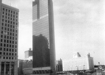 Wells St. rail river bridge   -   Chicago, 1984   -   Kodak infrared black & white 35mm film