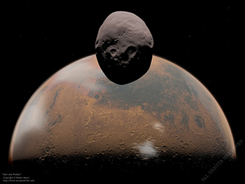 Mars and Phobos