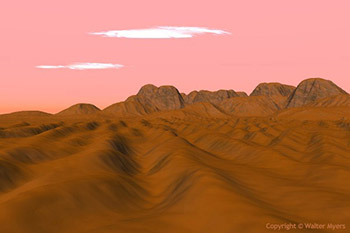 Martian dune field