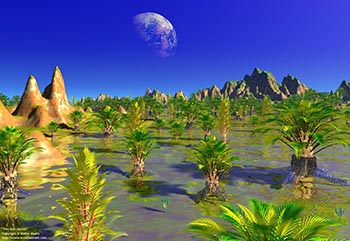 Two lush worlds