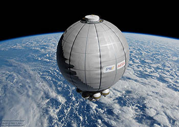 Inflatable space habitat upper