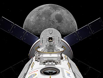 Lunar Gateway & astronaut - No. 1