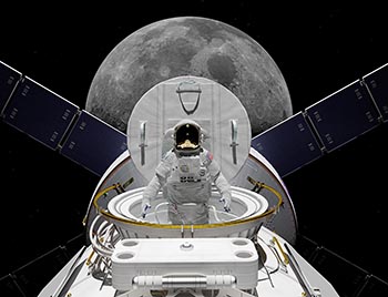Lunar Gateway & astronaut - No. 2