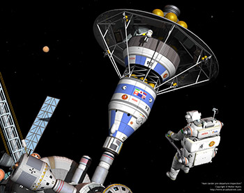 Mars lander pre-departure inspection