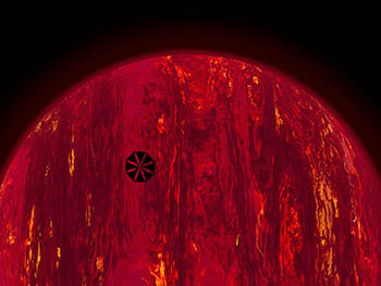 Light sail near brown dwarf - No. 3